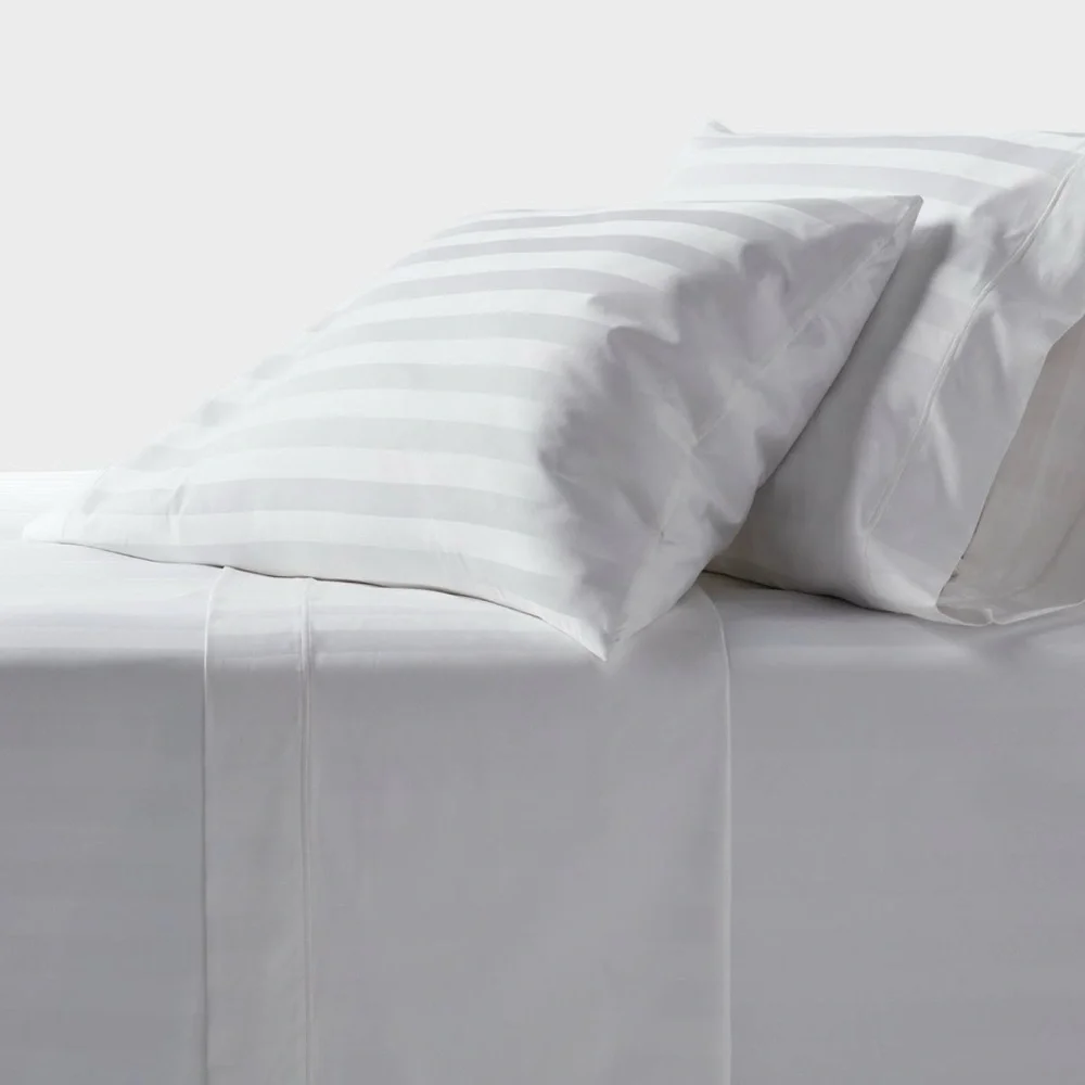 Threshold Hotel Collection Queen 800 Thread Count Damask Sheet Set White New